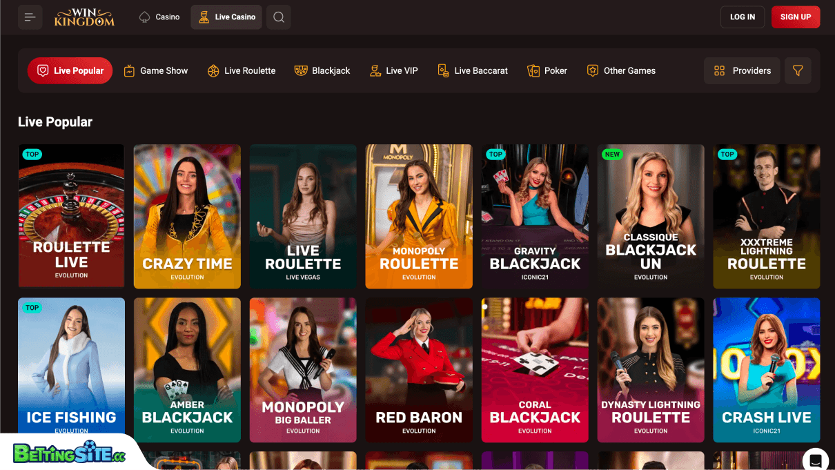 WinKingdom live casino