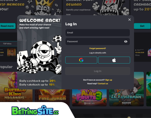 Inky Bet betting login