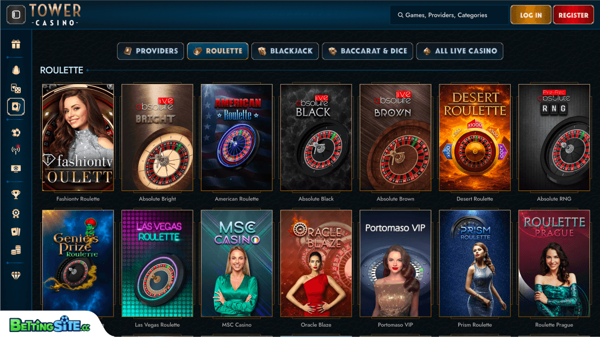 Tower live casino