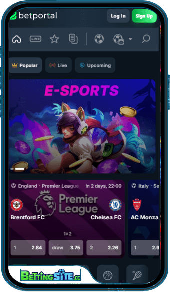 Betportal mobile app