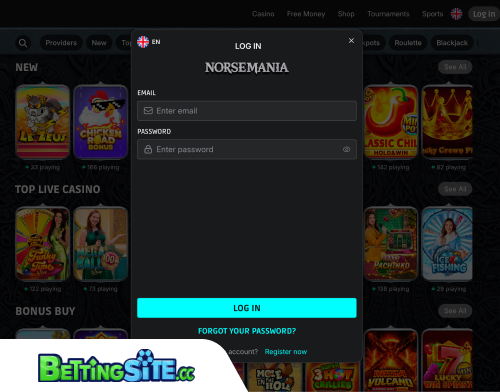 NorseMania betting login